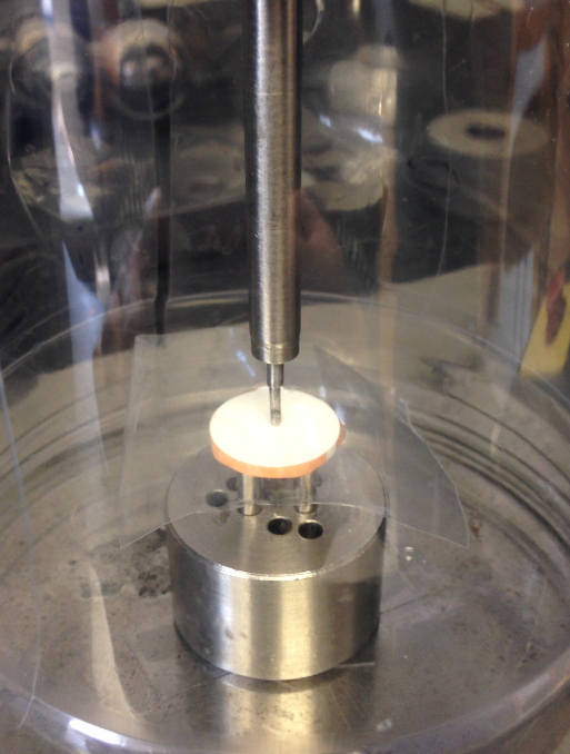 Biaxial flexual strength test fixture